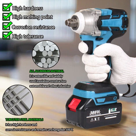 DRILLPRO Akku-Schlagschrauber Ratschen Schrauber Mit 2 Batterien 7 DRILLPRO Akku-Schlagschrauber Ratschen Schrauber Mit 2 Batterien – Bild 5