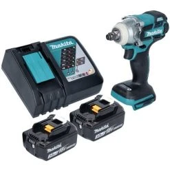Makita DTW 285 RF Akku Schlagschrauber 18 V 280 Nm 1/2" Brushless + 2x Akku 3,0 Ah + Ladegerät -Drehschlagschrauber Soldes 65906781 2