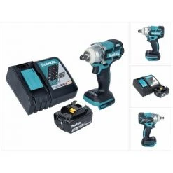 Makita DTW 285 RF1 Akku Schlagschrauber 18 V 280 Nm 1/2" Brushless + 1x Akku 3,0 Ah + Ladegerät -Drehschlagschrauber Soldes 65906784 4