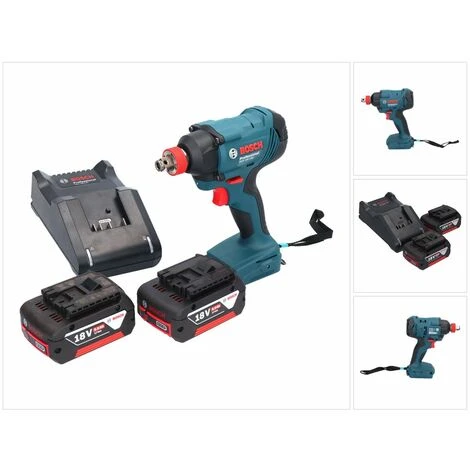 Bosch GDX 18V-180 Akku Drehschlagschrauber 18 V 180 Nm 1/2" + 2x Akku 5,0 Ah + Ladegerät 5 Bosch GDX 18V-180 Akku Drehschlagschrauber 18 V 180 Nm 1/2" + 2x Akku 5,0 Ah + Ladegerät – Bild 3