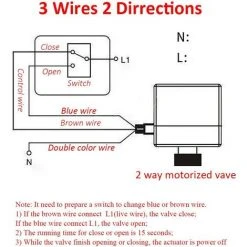 HELLO KITTY BAIN Drei-Wege-Miniatur-Zentralklimaanlage Fan Coil Wire Mouth Elektrischer Zwei-Wege-Kugelhahn (DN15) -Drehschlagschrauber Soldes 66020061 3