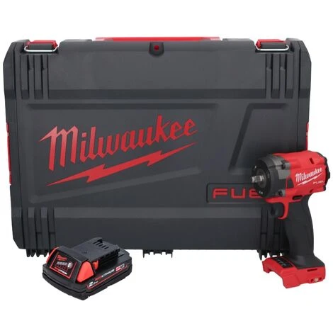 Milwaukee M18 FIW2F38-201X Akku Schlagschrauber 18 V 339 Nm 3/8 " Brushless + 1x Akku 2,0 Ah + HD Box - Ohne Ladegerät 4 Milwaukee M18 FIW2F38-201X Akku Schlagschrauber 18 V 339 Nm 3/8 " Brushless + 1x Akku 2,0 Ah + HD Box - Ohne Ladegerät – Bild 2