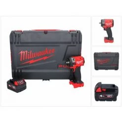 .MILWAUKEE. Milwaukee M18 FIW2F38-401X Akku Schlagschrauber 18 V 339 Nm 3/8 " Brushless + 1x Akku 4,0 Ah + HD Box - Ohne Ladegerät