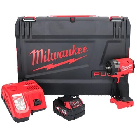 Milwaukee M18 FIW2F38-501X Akku Schlagschrauber 18 V 339 Nm 3/8 " Brushless + 1x Akku 5,0 Ah + Ladegerät + HD Box 4 Milwaukee M18 FIW2F38-501X Akku Schlagschrauber 18 V 339 Nm 3/8 " Brushless + 1x Akku 5,0 Ah + Ladegerät + HD Box – Bild 2