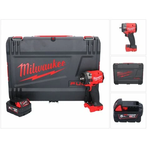 .MILWAUKEE. Milwaukee M18 FIW2F38-501X Akku Schlagschrauber 18 V 339 Nm 3/8 " Brushless + 1x Akku 5,0 Ah + HD Box - Ohne Ladegerät 3 .MILWAUKEE. Milwaukee M18 FIW2F38-501X Akku Schlagschrauber 18 V 339 Nm 3/8 " Brushless + 1x Akku 5,0 Ah + HD Box - Ohne Ladegerät