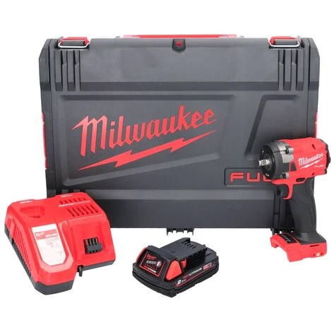.MILWAUKEE. Milwaukee M18 FIW2F38-201X Akku Schlagschrauber 18 V 339 Nm 3/8 " Brushless + 1x Akku 2,0 Ah + Ladegerät + HD Box 4 .MILWAUKEE. Milwaukee M18 FIW2F38-201X Akku Schlagschrauber 18 V 339 Nm 3/8 " Brushless + 1x Akku 2,0 Ah + Ladegerät + HD Box – Bild 2