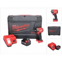 Milwaukee M18 FIW2F38-401X Akku Schlagschrauber 18 V 339 Nm 3/8 " Brushless + 1x Akku 4,0 Ah + Ladegerät + HD Box