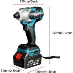 INSMA Akku Schlagschrauber Akkuschrauber 1/4'' Mit 2 Akku 8 INSMA Akku Schlagschrauber Akkuschrauber 1/4'' Mit 2 Akku -Drehschlagschrauber Soldes 67432674 2