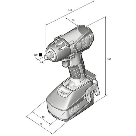 Fein Akku Schlagschrauber ASCD18-300W2 18V 1/2Zoll 290NM 3,0Ah Akku Ladegerät 4 Fein Akku Schlagschrauber ASCD18-300W2 18V 1/2Zoll 290NM 3,0Ah Akku Ladegerät – Bild 2