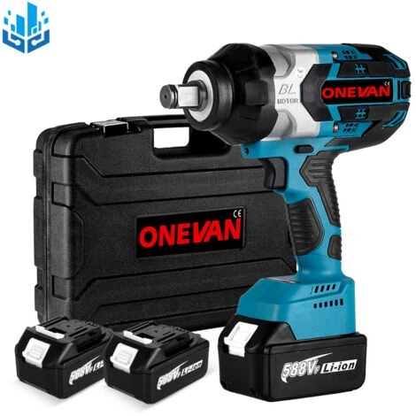 ONEVAN Hohe Drehmoment Bürstenlosen Elektrische 2500W 2200N.M Schlagschrauber Cordless Schlüssel Power Tools Für Makita 18V Batterie 3 ONEVAN Hohe Drehmoment Bürstenlosen Elektrische 2500W 2200N.M Schlagschrauber Cordless Schlüssel Power Tools Für Makita 18V Batterie